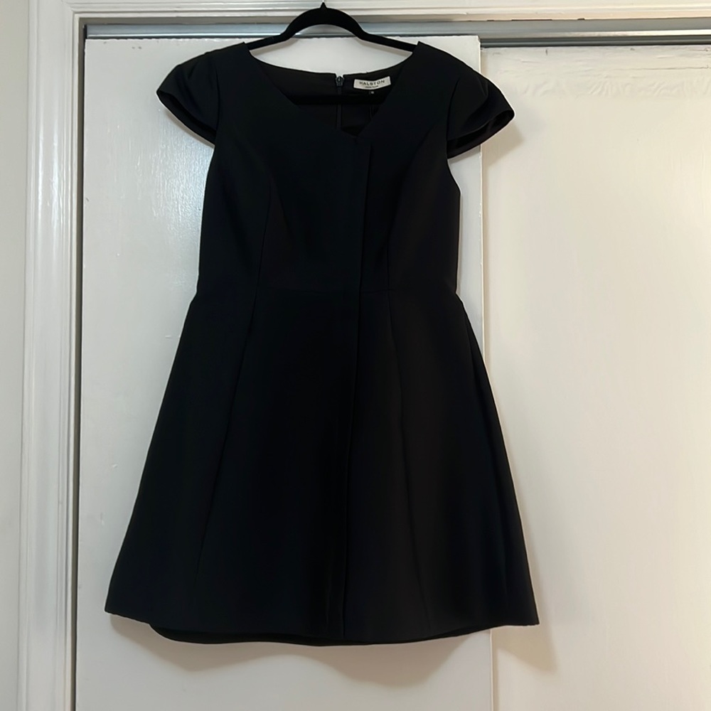 Halston Heritage Cap Sleeve Dress